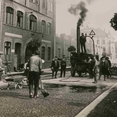 Teerung Friedrichstra&szlig;e 1930_1